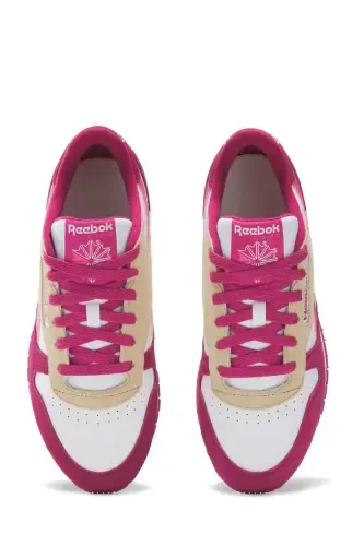 CLASSIC LEATHER White Women's Sneaker-WHITE - 4