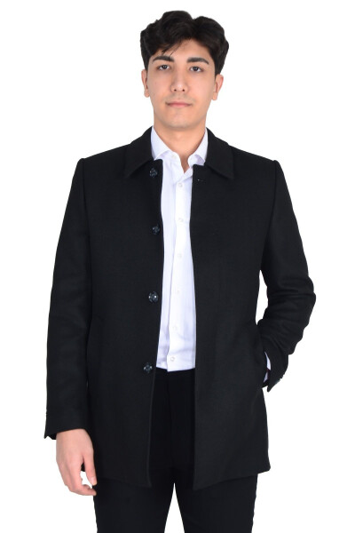 Classic men's cashmere coat - 16