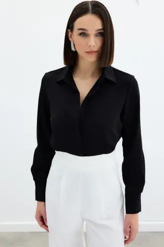 Classic Plain Shirt - Black 