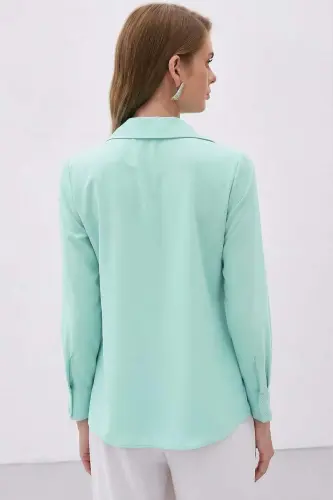 Classic Plain Shirt - Mint - Mint - 6