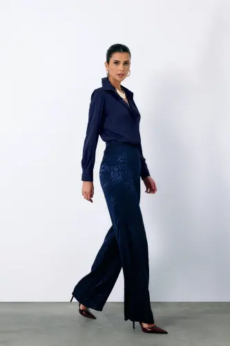 Classic Plain Shirt - NAVY-NAVY - 4