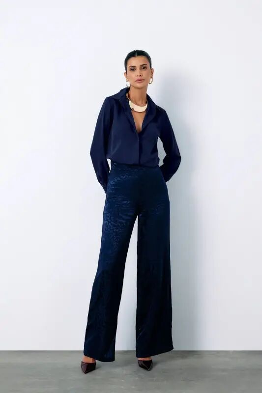 Classic Plain Shirt - NAVY-NAVY - 2