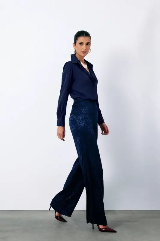 Classic Plain Shirt - NAVY-NAVY - 4