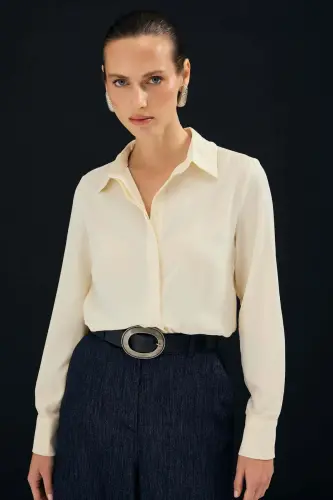 Classic Plain Shirt - Yellow - Yellow - 4