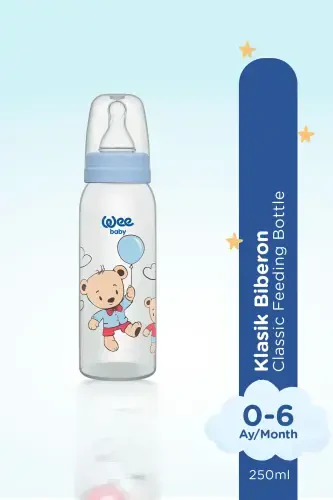 Classic Pp Baby Bottle 250 ml - Blue - Modazone (1)