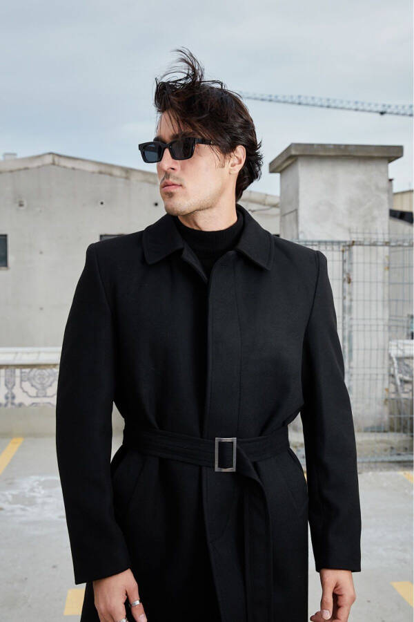 Classic Regular Classic Cut High Quality Overcoat Black Regular Limited Edition - 2