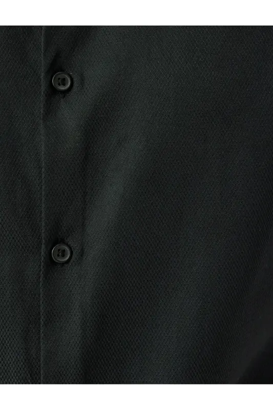 Classic Shirt Slim Fit Long Sleeve Half Italian Ya - 6