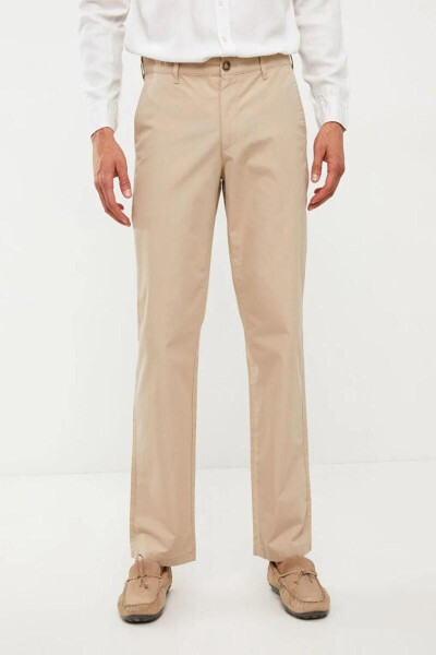 Classic Wide Fit Men's Chino Pants - 4