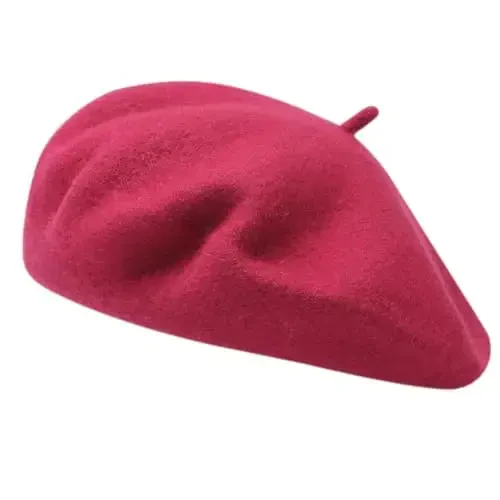 Classic Wool Berets for Women,Stylish French Beret Hats for Women Girls Lady Painters Hat - 6