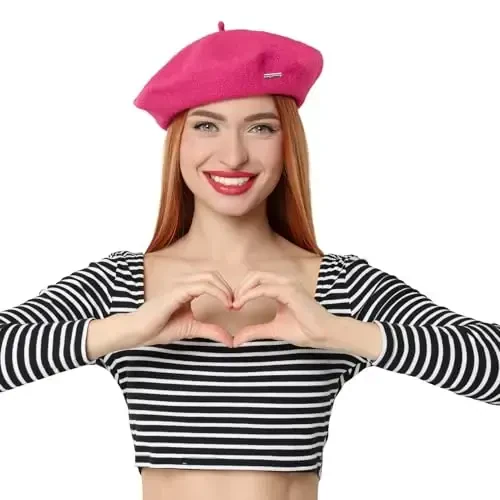 Classic Wool Berets for Women,Stylish French Beret Hats for Women Girls Lady Painters Hat - Modazone (1)
