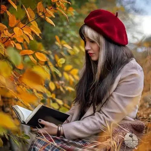 Classic Wool Berets for Women,Stylish French Beret Hats for Women Girls Lady Painters Hat - 4