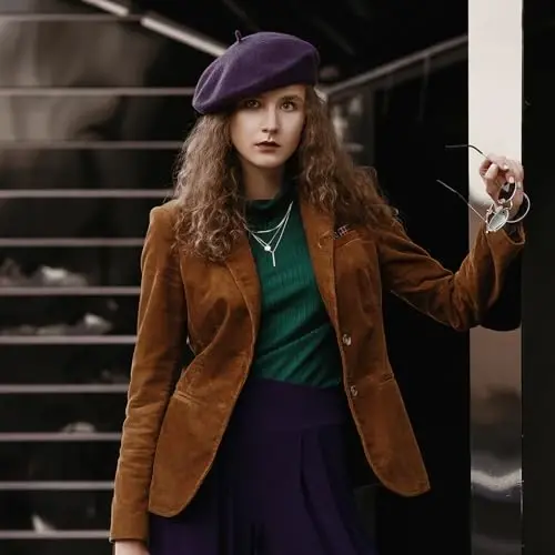 Classic Wool Berets for Women,Stylish French Beret Hats for Women Girls Lady Painters Hat - 4