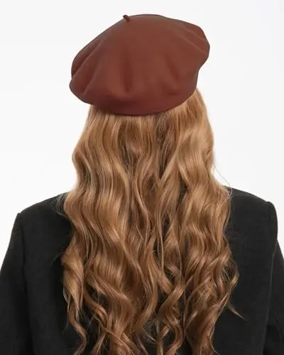 Classic Wool Berets for Women,Stylish French Beret Hats for Women Girls Lady Painters Hat - 5