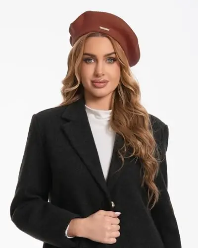 Classic Wool Berets for Women,Stylish French Beret Hats for Women Girls Lady Painters Hat - CLASSIC (1)