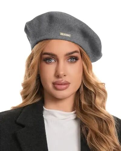 Classic Wool Berets for Women,Stylish French Beret Hats for Women Girls Lady Painters Hat - CLASSIC