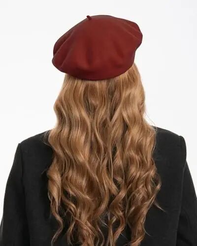 Classic Wool Berets for Women,Stylish French Beret Hats for Women Girls Lady Painters Hat - 5