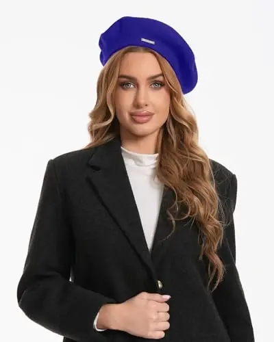 Classic Wool Berets for Women,Stylish French Beret Hats for Women Girls Lady Painters Hat - CLASSIC (1)