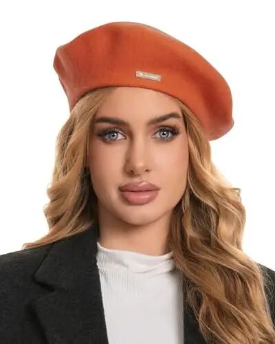 Classic Wool Berets for Women,Stylish French Beret Hats for Women Girls Lady Painters Hat - 1