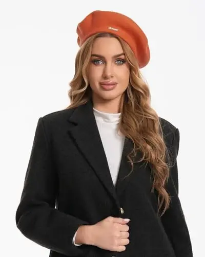 Classic Wool Berets for Women,Stylish French Beret Hats for Women Girls Lady Painters Hat - Classic (1)