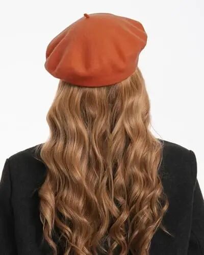 Classic Wool Berets for Women,Stylish French Beret Hats for Women Girls Lady Painters Hat - 5