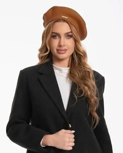 Classic Wool Berets for Women,Stylish French Beret Hats for Women Girls Lady Painters Hat - Classic (1)
