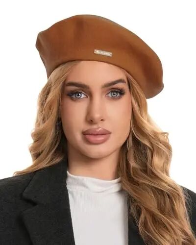 Classic Wool Berets for Women,Stylish French Beret Hats for Women Girls Lady Painters Hat - 1