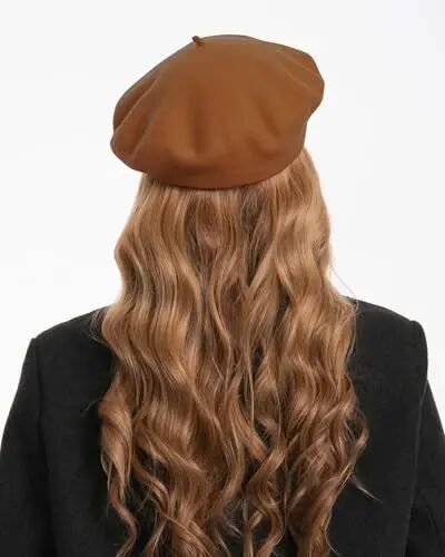 Classic Wool Berets for Women,Stylish French Beret Hats for Women Girls Lady Painters Hat - 5