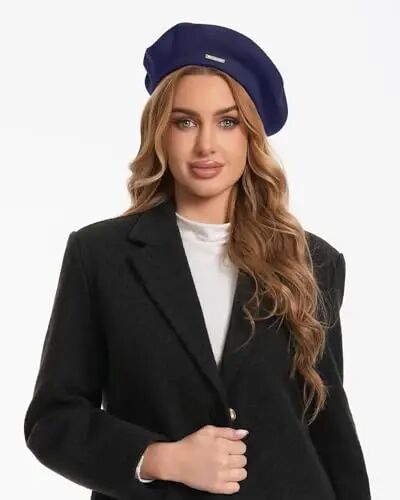 Classic Wool Berets for Women,Stylish French Beret Hats for Women Girls Lady Painters Hat - Classic (1)