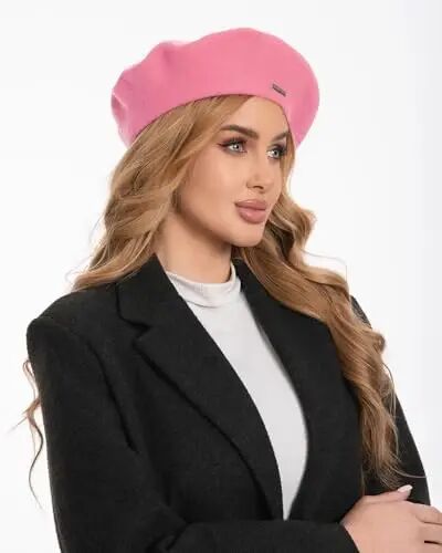 Classic Wool Berets for Women,Stylish French Beret Hats for Women Girls Lady Painters Hat - 4