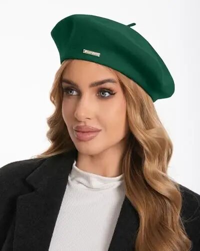 Classic Wool Berets for Women,Stylish French Beret Hats for Women Girls Lady Painters Hat - 4
