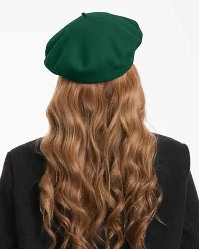 Classic Wool Berets for Women,Stylish French Beret Hats for Women Girls Lady Painters Hat - 5
