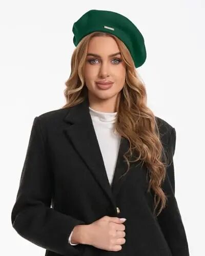 Classic Wool Berets for Women,Stylish French Beret Hats for Women Girls Lady Painters Hat - Classic (1)