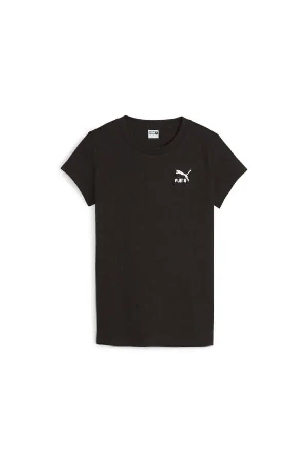 CLASSICS Рёбрышковая облегающая футболка - 1