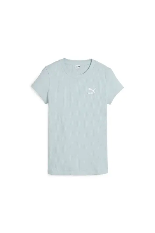 CLASSICS Ribbed Slim Tee-Turkuaz Sörf - 1