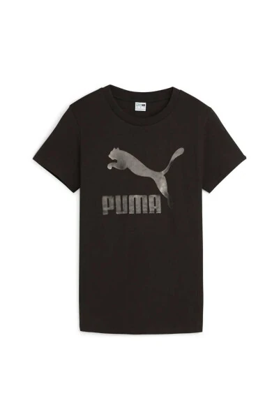 Classics Yorqin Logo Ayollar Qora Kundalik Uslubidagi Futbolka 62559701 - PUMA