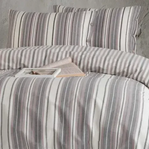 Clasy Butik Native Series Double Bed Sheet Set Rune v1 Lilac - NEVRESIMDUNYASI (1)