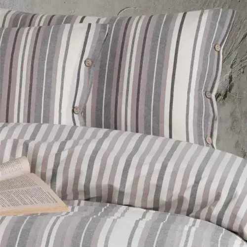 Clasy Butik Native Series Double Bed Sheet Set Rune v1 Lilac - 3