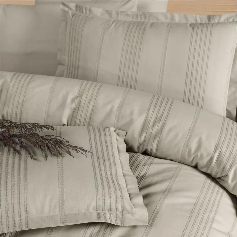 Clasy Double Bed Linen Set Arakis V3 Beige - 3