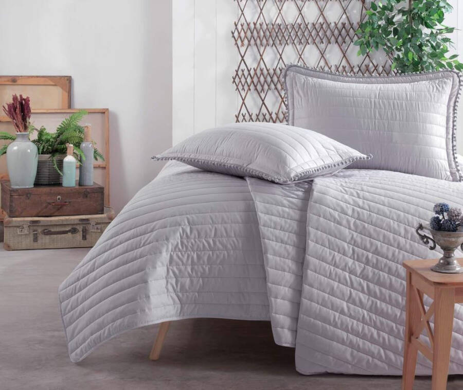 Clasy Double Bedspread Pedra V2 Grey - 3