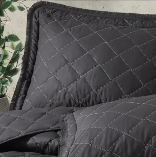 Clasy Double Bedspread Tafana V1 Anthracite - 3