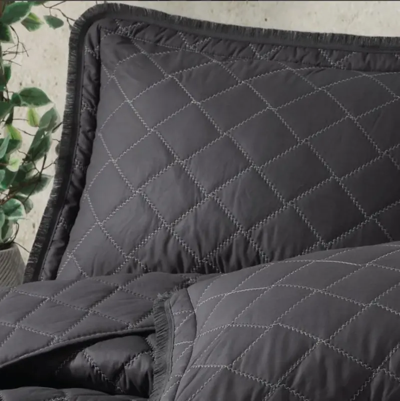 Clasy Double Bedspread Tafana V1 Anthracite - 3