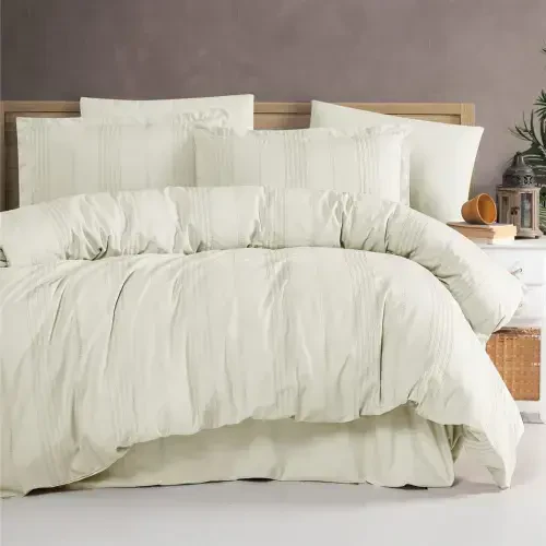 Clasy Double Duvet Cover Set Arakis V5 Ecru - 1