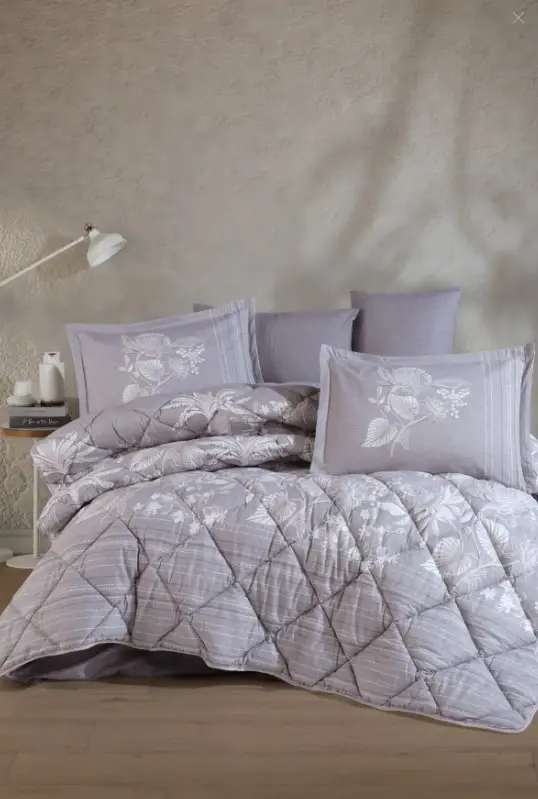 Clasy Double Ranforce Bed Set Vera v1 Lilac - 1