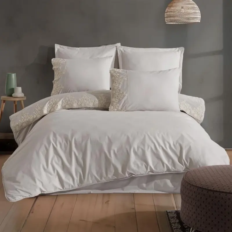 Clasy Double Size Boutique Bedding Set Osela V6 Grey - 1