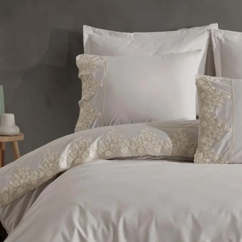 Clasy Double Size Boutique Bedding Set Osela V6 Grey - 2
