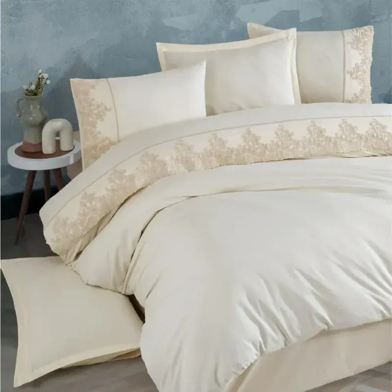 Clasy Duvet Cover Set Double Osela V2 Ecru - 1
