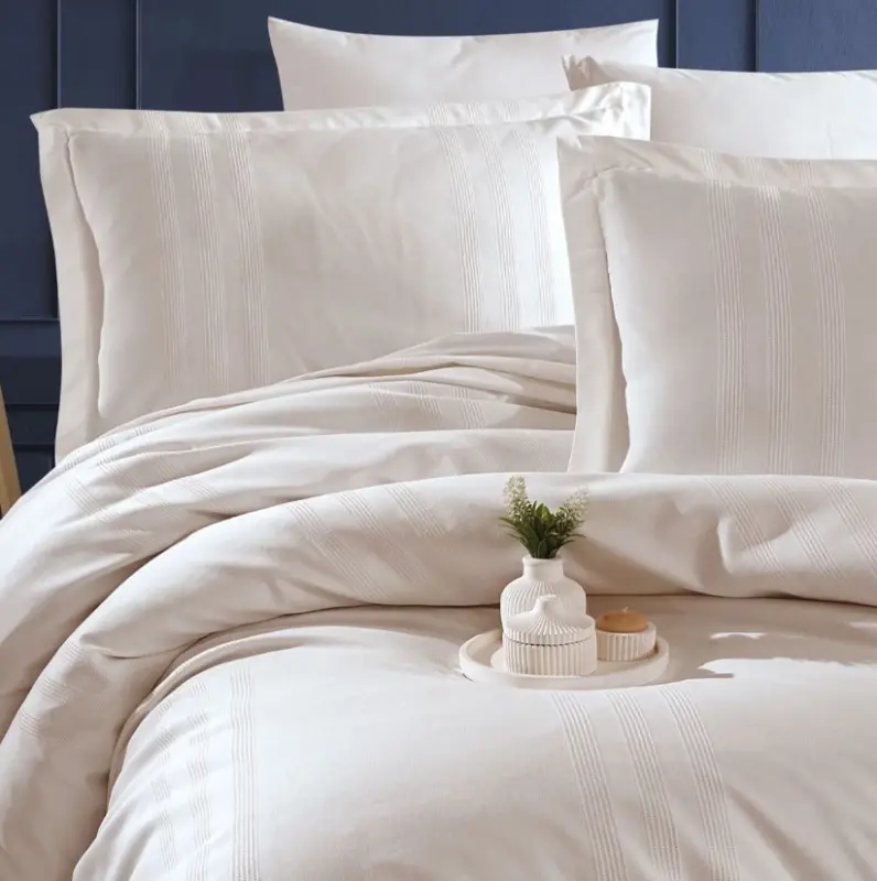 Clasy Melkor Double Size Ranforce Bedding Set V8 Stone - 4