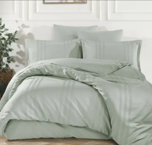 Clasy Melkor Double Size Ranforce Duvet Cover Set V9 Sage - 3