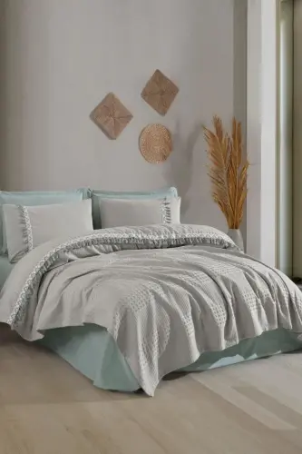 Clasy Pike Takımı Çift Kişilik Bohemline V10 A.Gri - 3