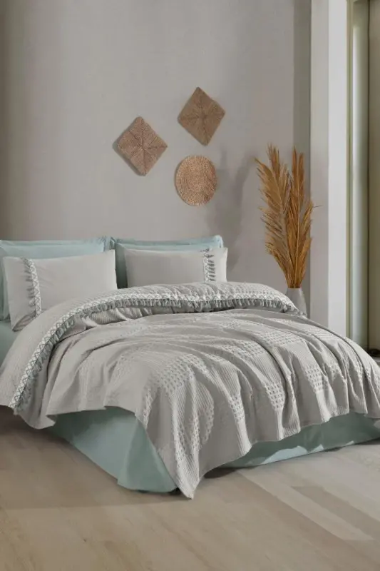 Clasy Pike Takımı Çift Kişilik Bohemline V10 A.Gri - 3